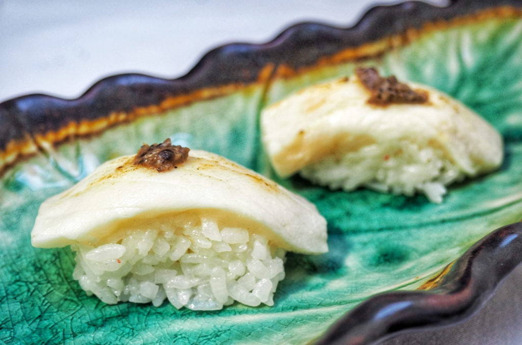 Escolar negro y trufa